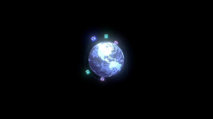 EarthHologram 3D Model