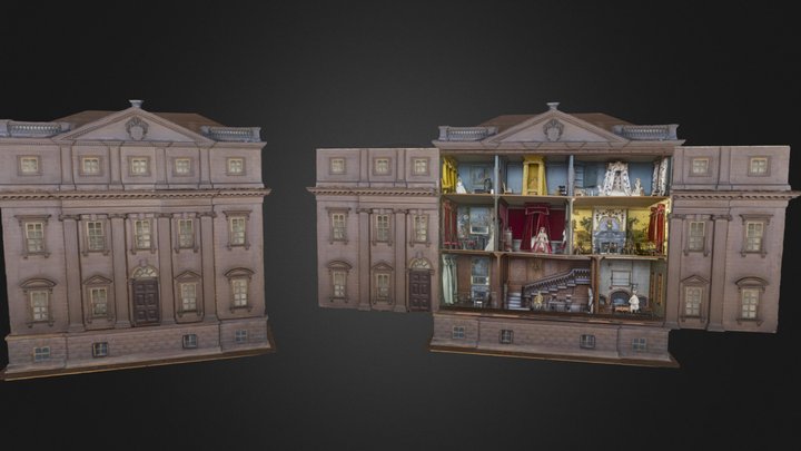 Nostell Priory Dolls House 3D Model