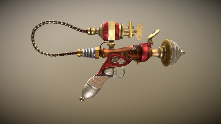 GameRezPunkPistolAnimation 3D Model
