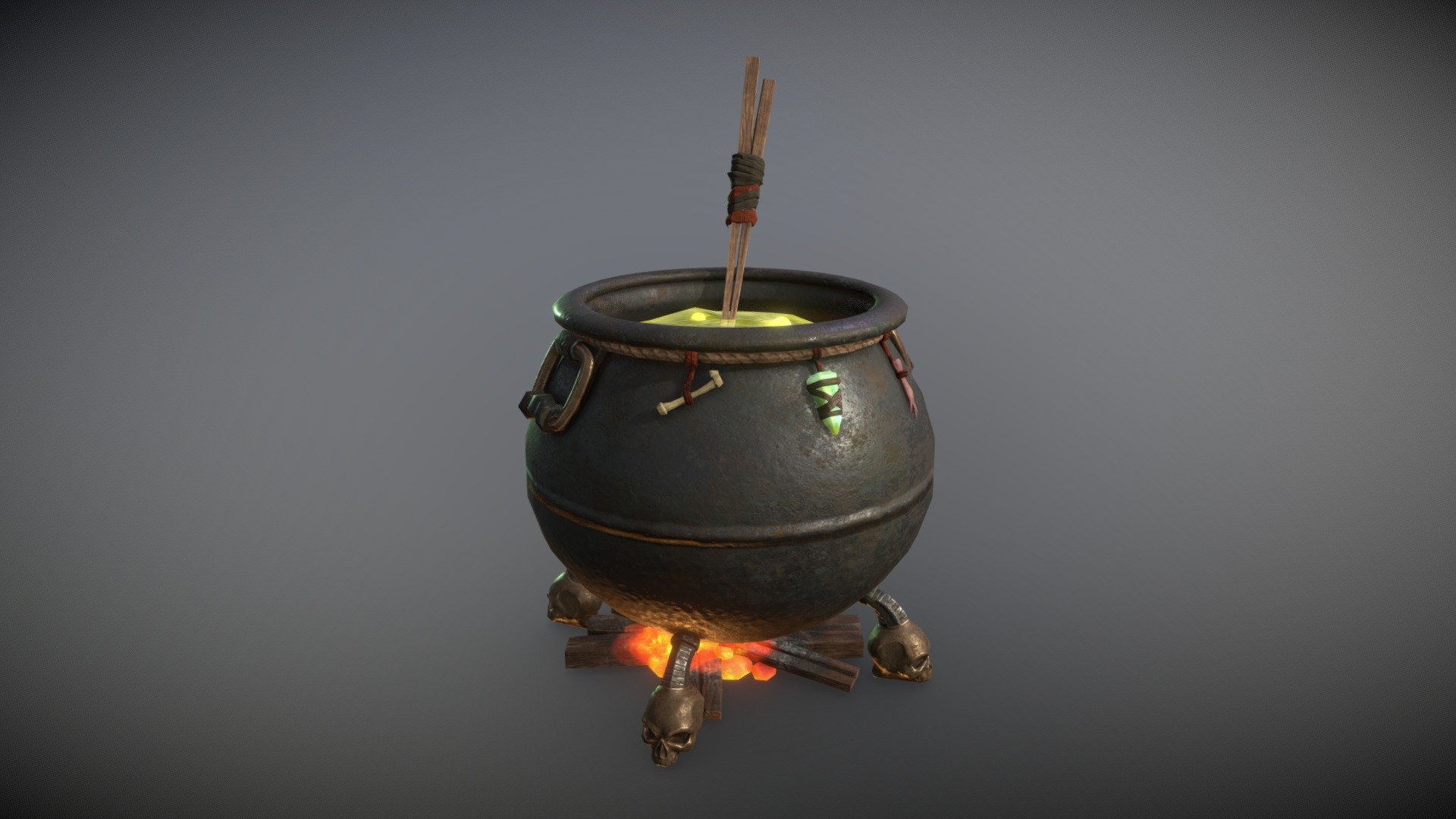 Witch's Cauldron - Buy Royalty Free 3D model by EVERMORE3D [632abac