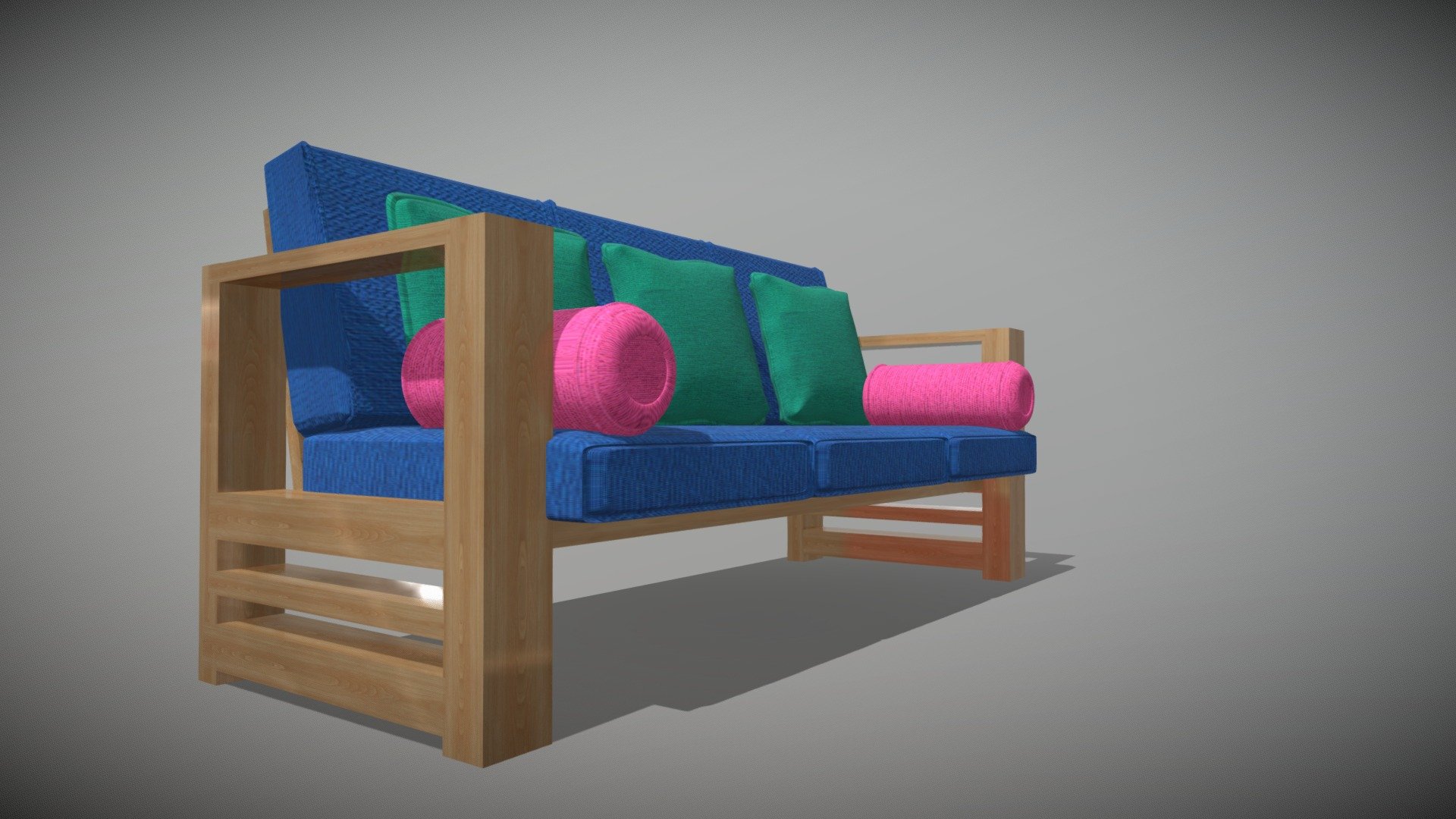 WOODDEN SOFA JUTE TYPE