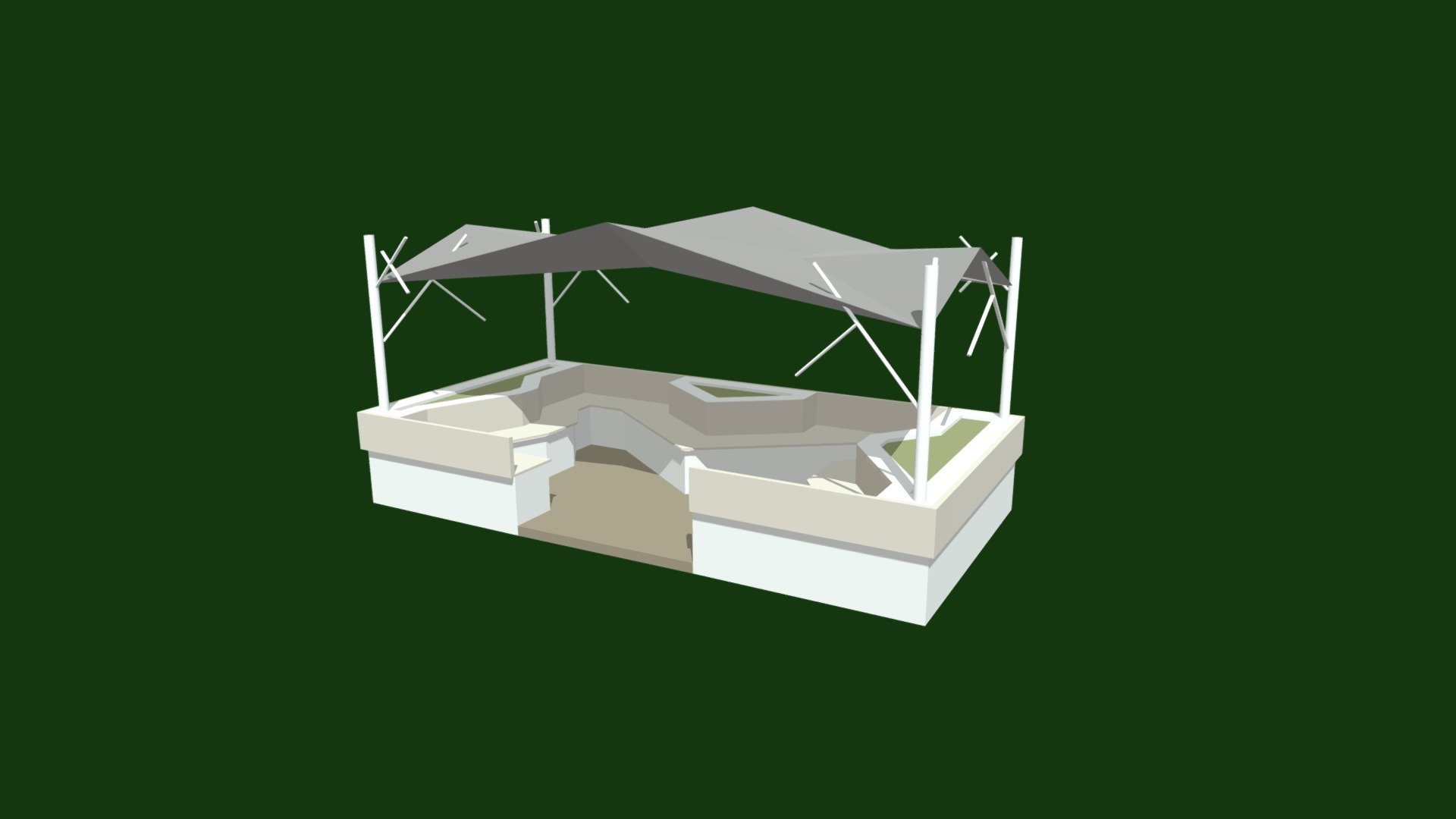 Pavilion-1 - Download Free 3D model by myhinwork [632b1bd] - Sketchfab