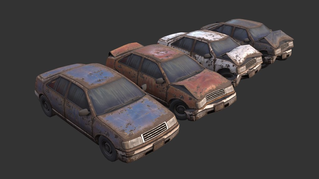 Ruined Cars (Small Freebie)