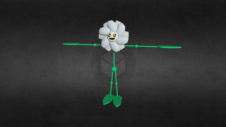 Poppy playtime\ Daisy The Flower\ Amine_Ent V.2 3D Model