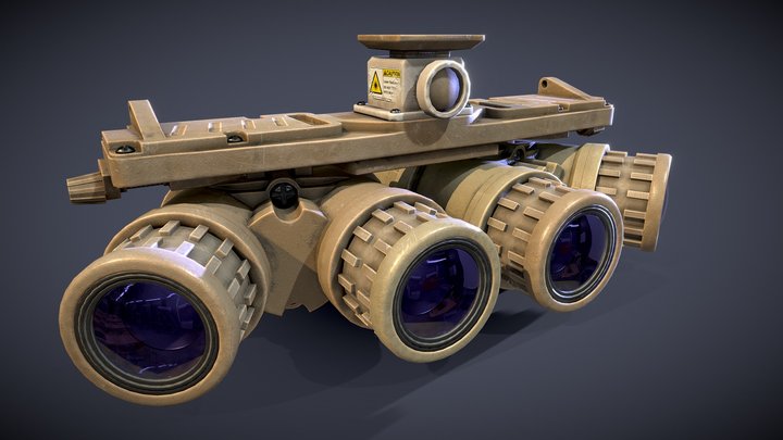 Quad Night Vision Goggle 3D Model