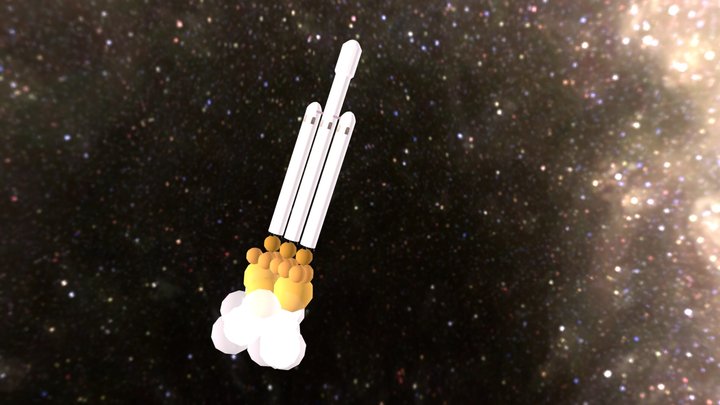 Foguete Espacial 3D Model