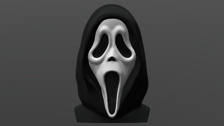 Ghostface Scream bust full color 3D printing 3D Model