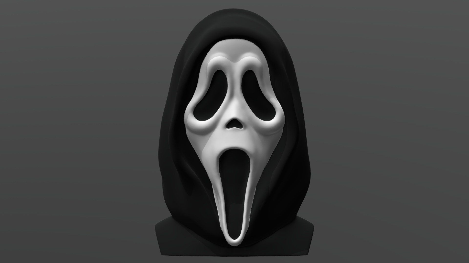 Ghostface Scream bust full color 3D printing