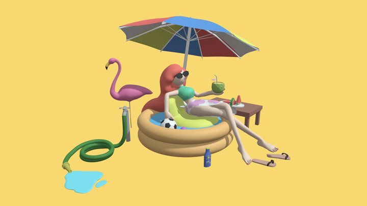 Stay-at-Home Summer 3D Model