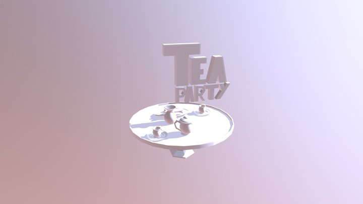 Tea Party 3D Model