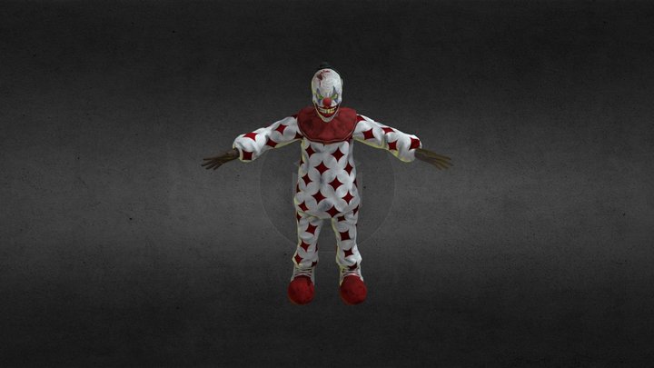 Scary Clown 3D Model