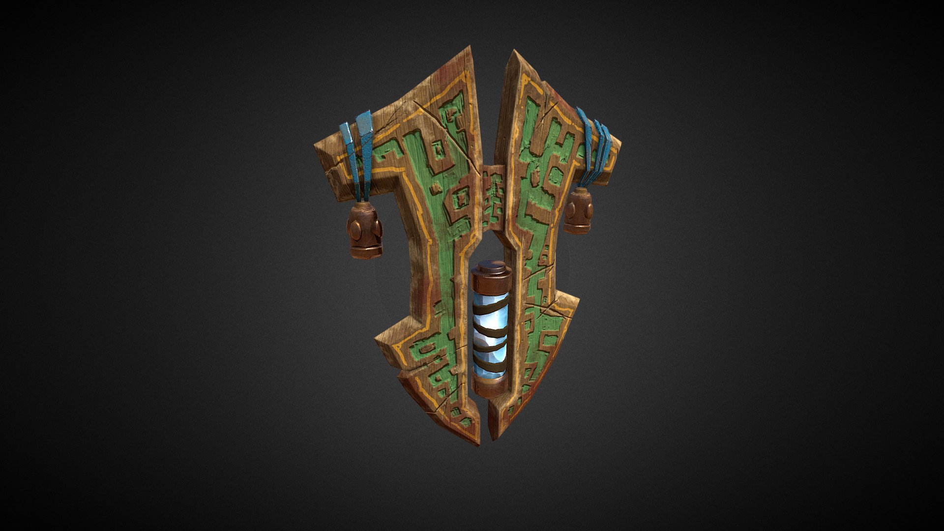 Wooden magic shield