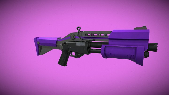 Stylized Tactical Shotgun 3D Model