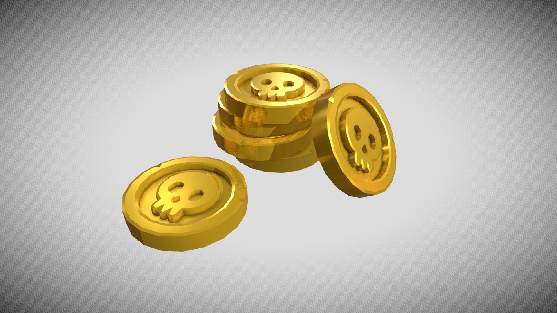 Lowpoly coins