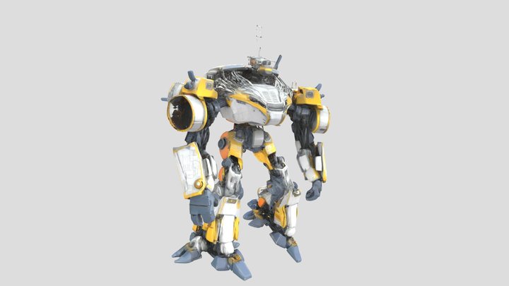 Transformer_Aqua Titan (Rigged) 3D Model