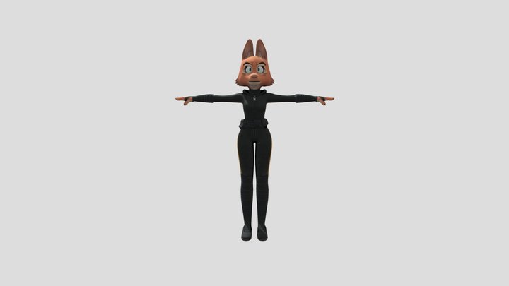 Diane Foxington Blender (The Bad Guys) Model