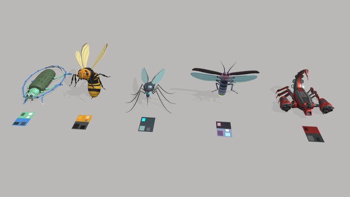 [XYZ School] DZ4_ PaintingПокраска 3D Model