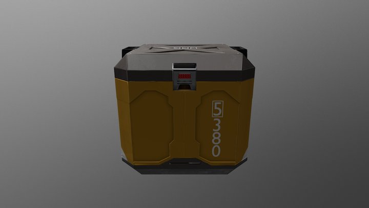Scifi-Crate 3D Model