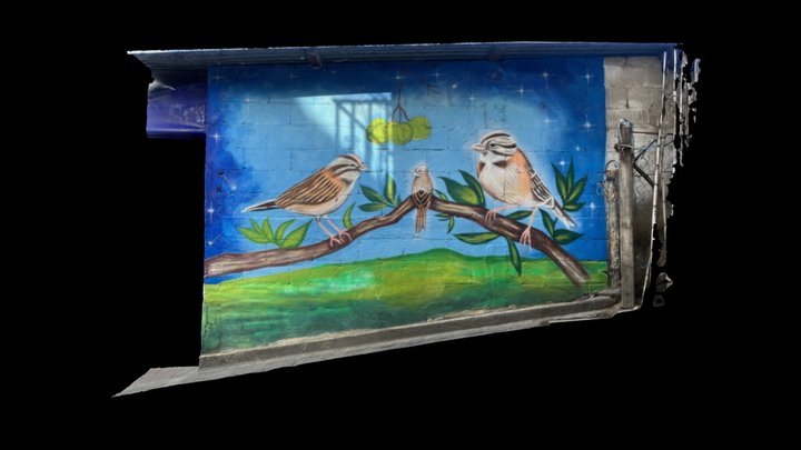 Mural de aves (Panajachel, Guatemala) – Gratis 3D-model STL