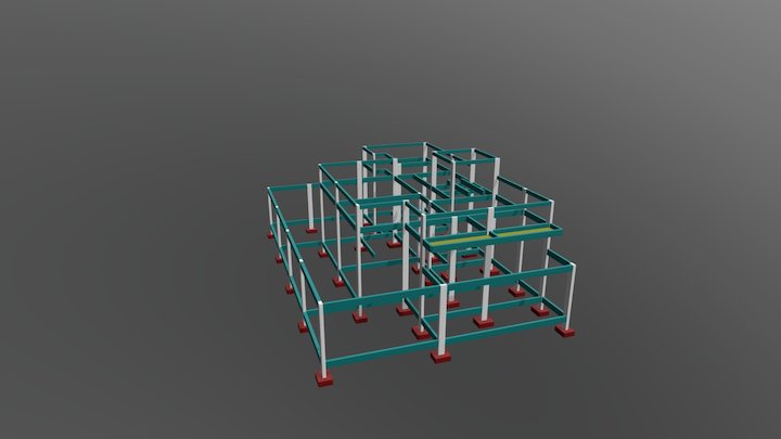 Projeto Estrutural - Residencial 3D Model