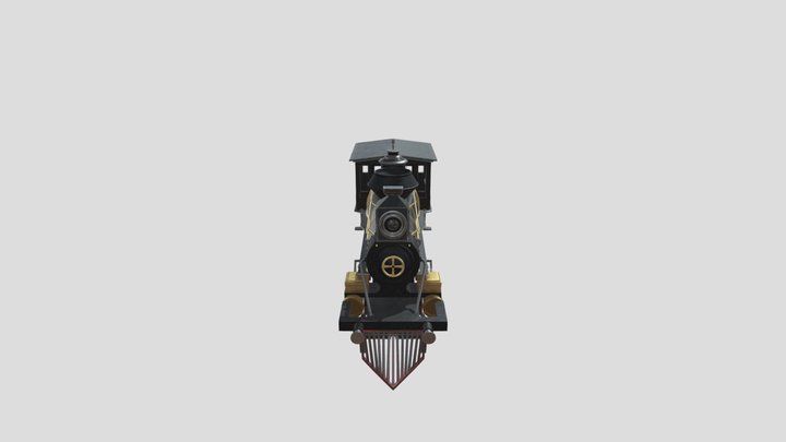 Steam Locomotive 3D Model