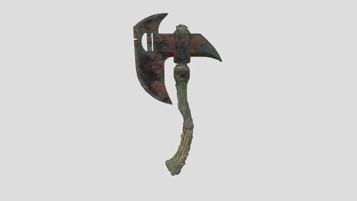 Overgrown Axe 3D Model