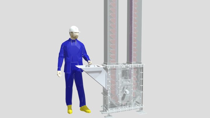 BUCKET ELEVATOR | ELEVADOR DE CANGILONES 3D Model