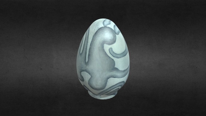 Colour Plaster Egg_Emily_Martinez_Ugas 3D Model