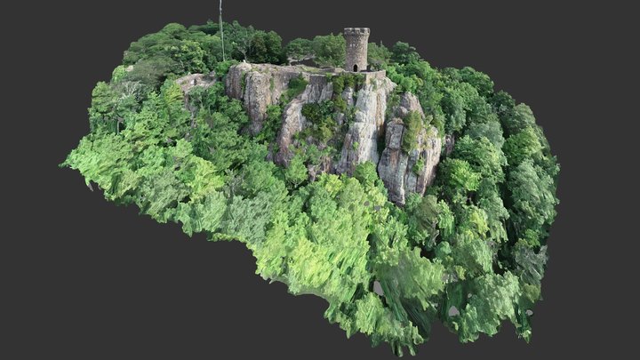 Castle Craig, Meriden, CT - Desktop Version 3D Model