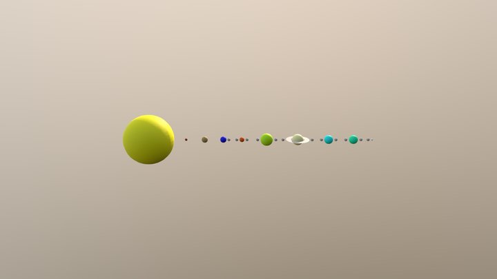 Planets 3D Model