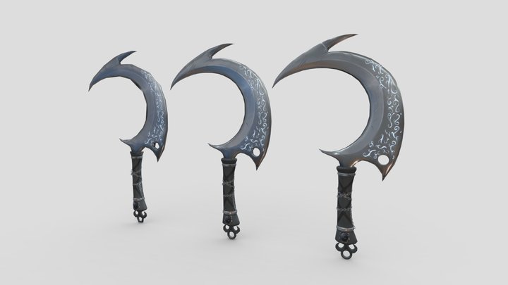 Sickle LODs 3D Model