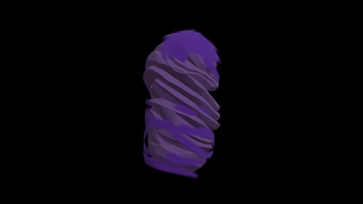Purple Tree Pill 3D Model