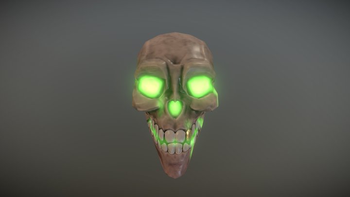 Pirate Skull B2C2 3D Model