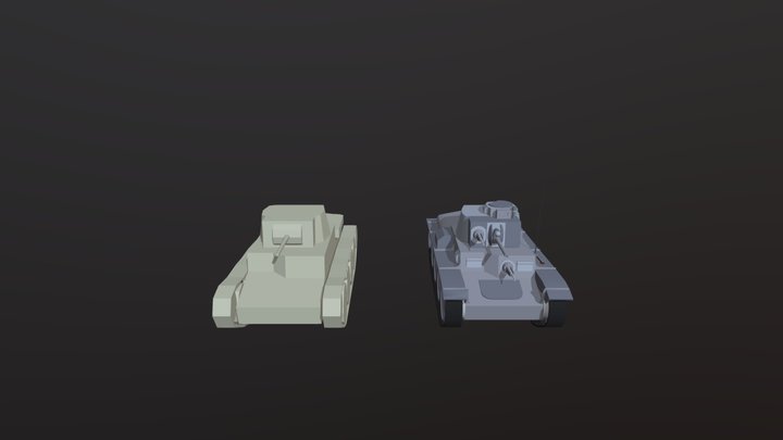 Pz38 Draft Plus Detailed 3D Model
