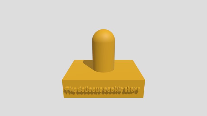 3D Printed Stamp Base 3D Model