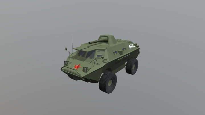 Armoured personnel carrier (APC) (Low Poly) 3D Model