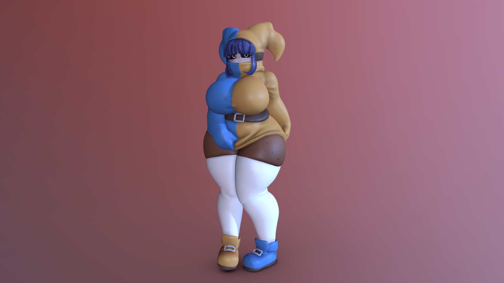 Duomi the shy gal - 3D model by dragonballfan [63430d6] - Sketchfab