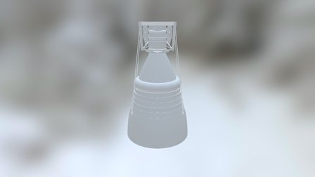 M-1 Rocket Engine with animations 3D Model