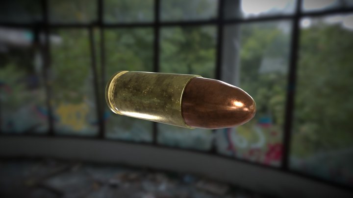 9x19mm Parabellum 3D Model