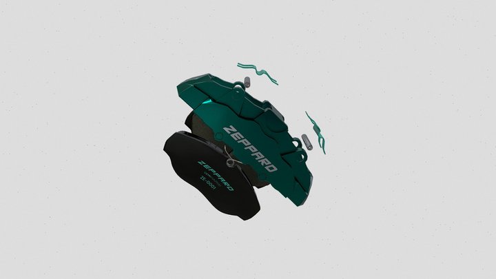 BRAKE CALLIPER + Brake pad ( Free Gift ) 3D Model