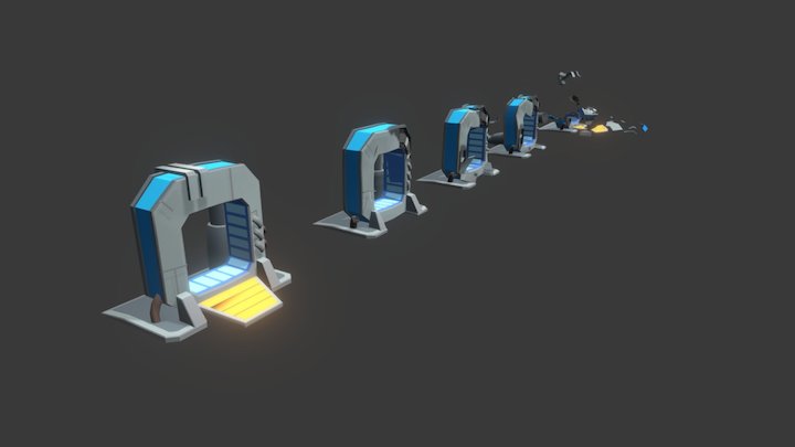 Defense Point destruction 3D Model