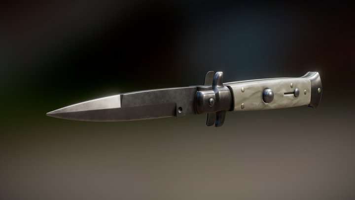 Stiletto Knife 3D Model