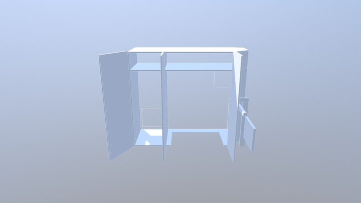 LCDS_Studio1_cupboard_v9_doors_open 3D Model