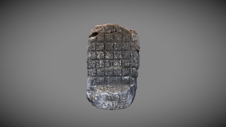 Estela 17-Edificio Norte Cuadrángulo de Monjas 3D Model