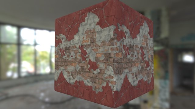 SubstanceDesigner-Destroyed Wall 3D Model