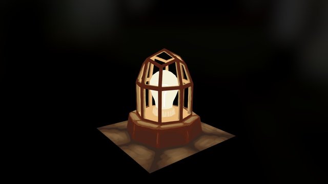 Caged Bulb, Please 3D Model