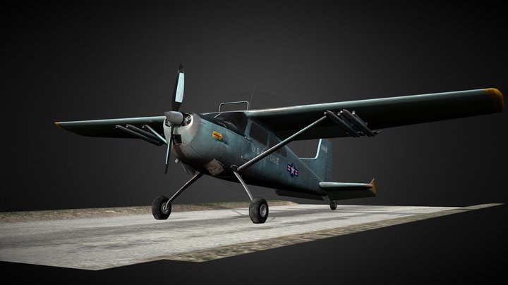 Cessna U17B Skywagon 3D model 3D Model