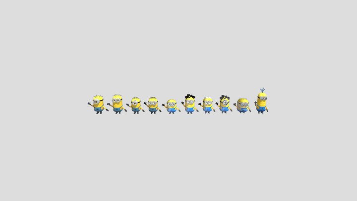 MINIONS FULL RIGGED PACK | Animation Ready