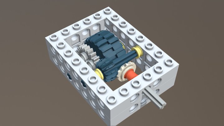 monorail-wheel-gear_v1.1 3D Model