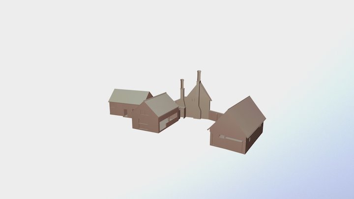 2195-122 ~ Cottage Barn, Buxhall 3D 3D Model